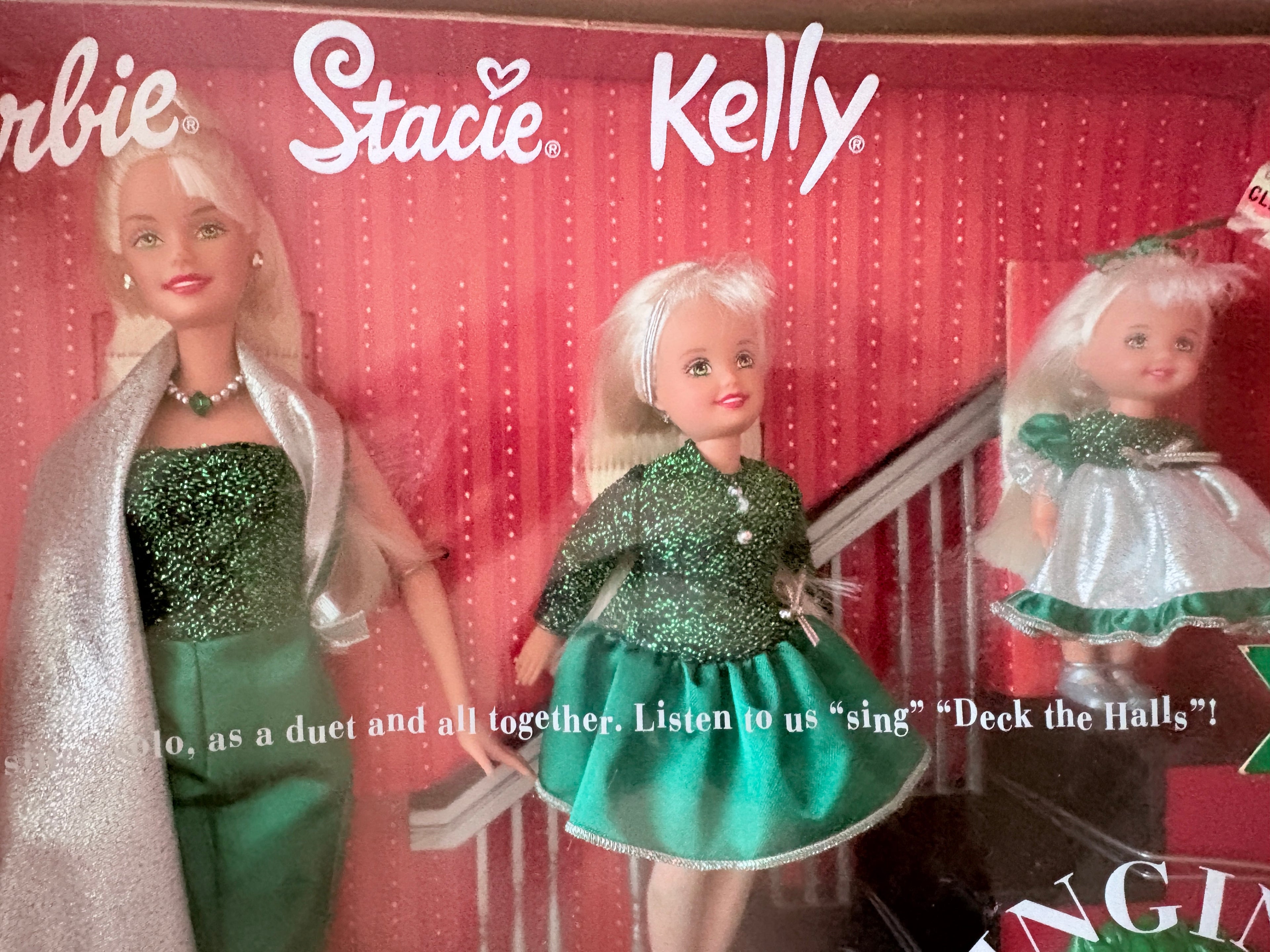 Vintage Holiday Sisters Barbie , Stacie And Kelly